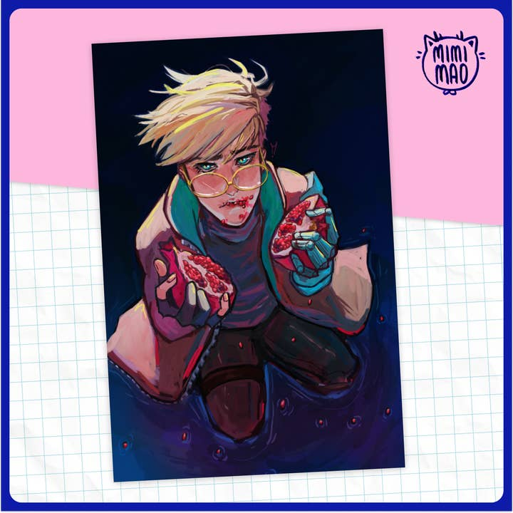 Vash Pomegranate Print