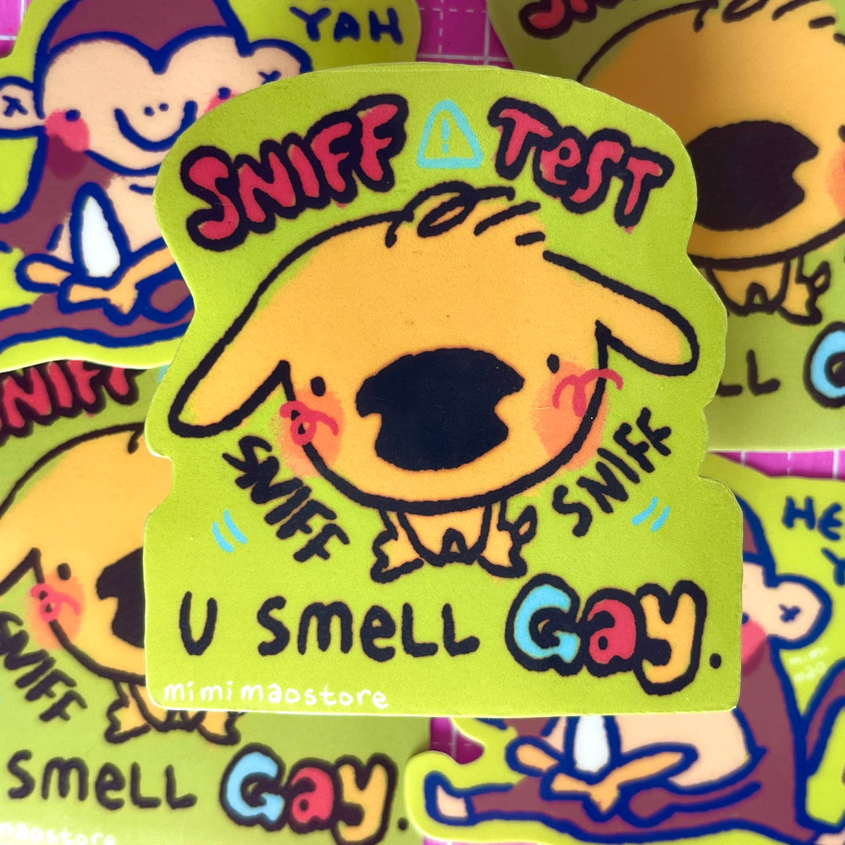 sniff test: you smell gay sticker