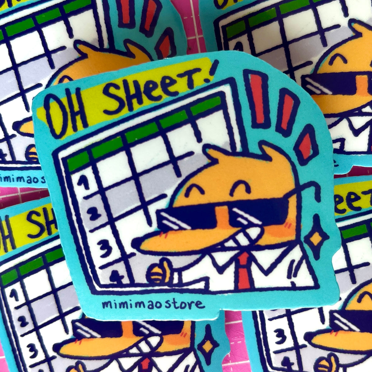 oh sheet! sticker