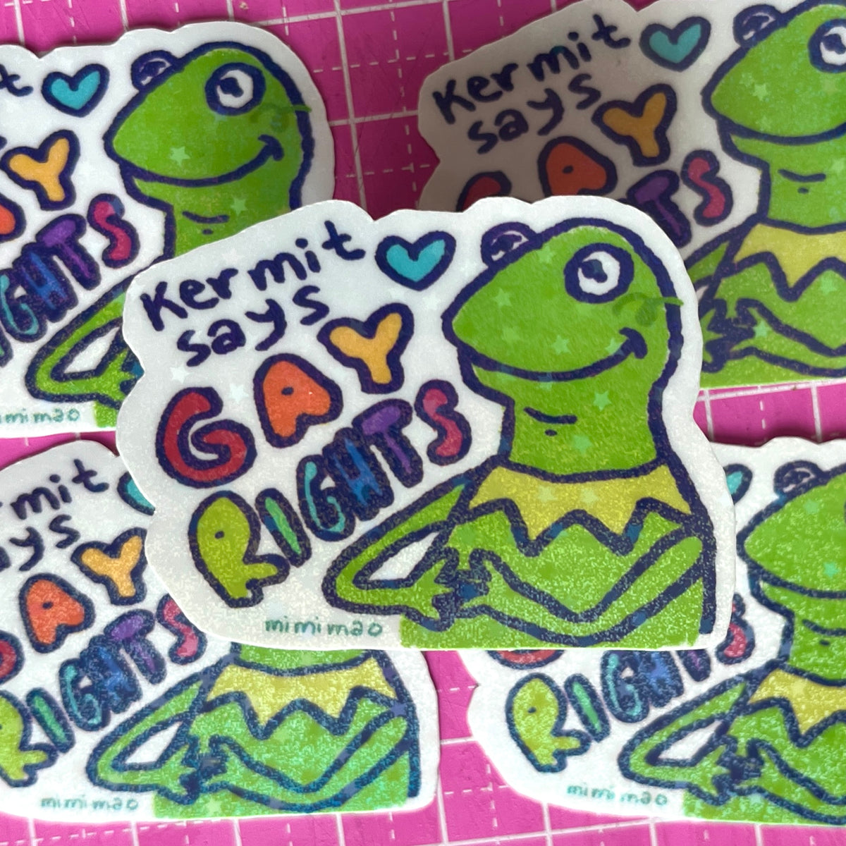 kermit says gay rights sticker