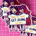 this is our get along shirt vodka x daiwa scarlet sticker