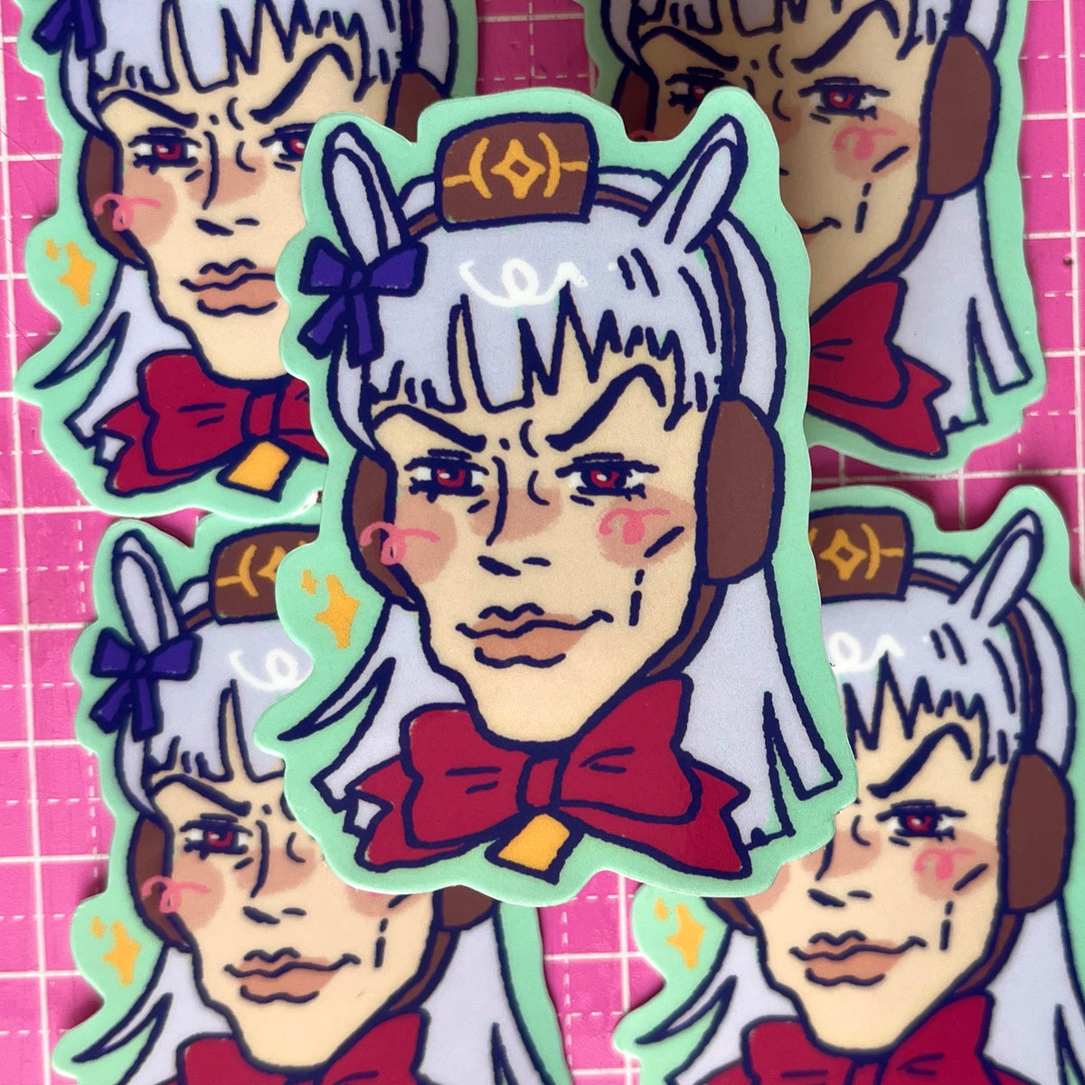 gold ship chad sticker
