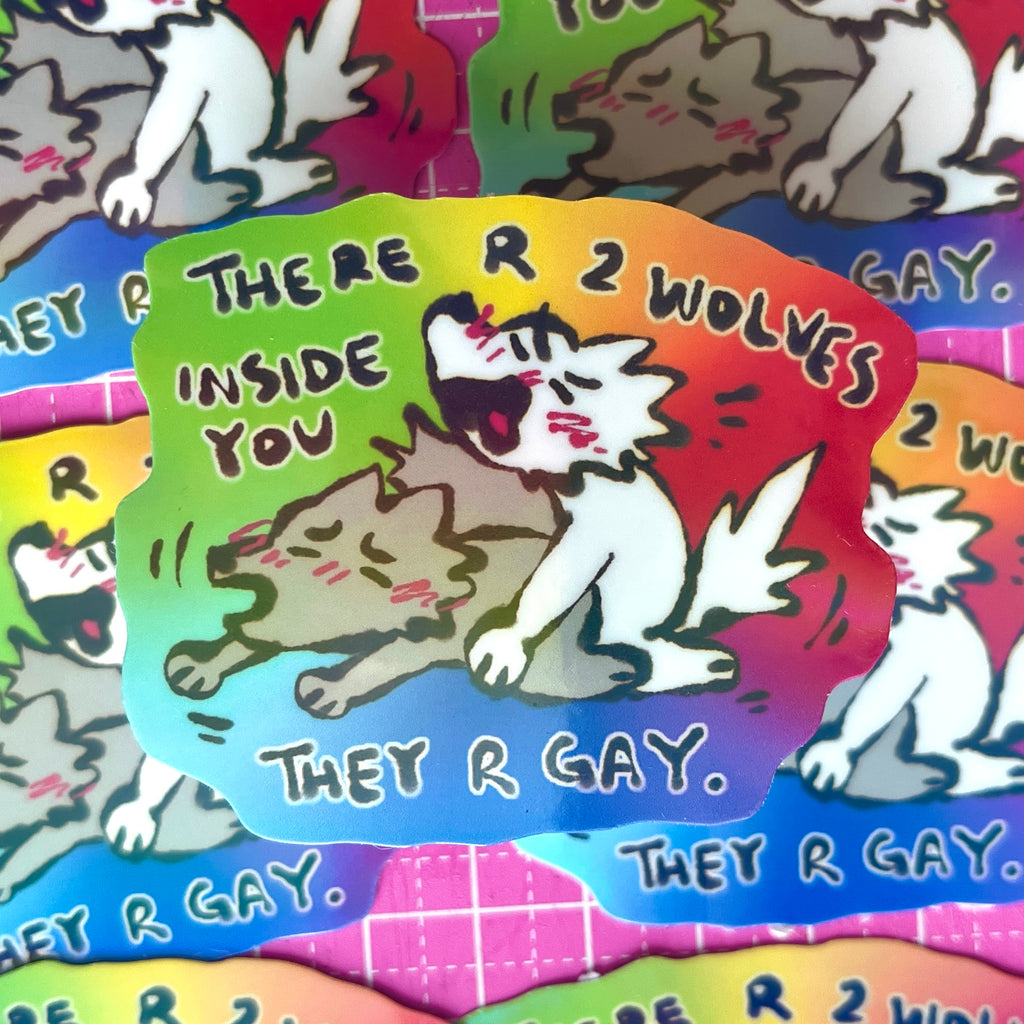two gay wolves