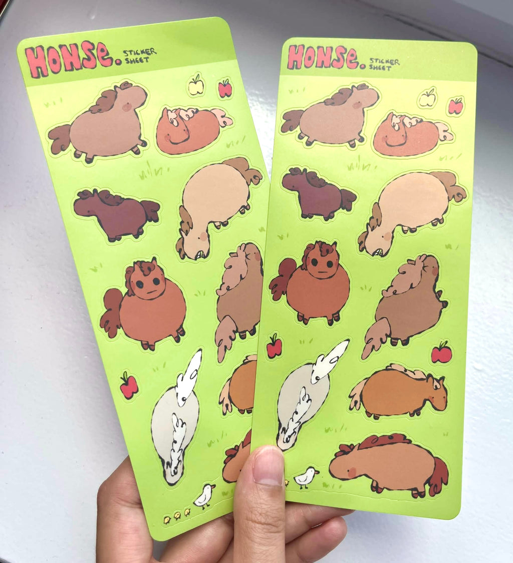 honse sticker sheet