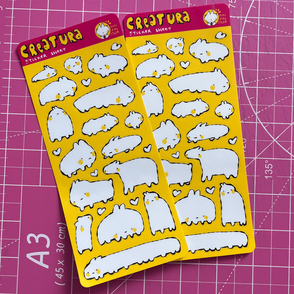 creatura sticker sheet