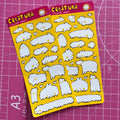 creatura sticker sheet