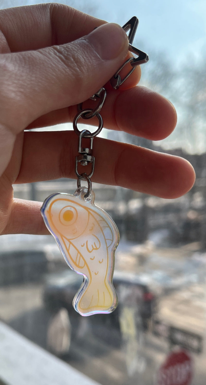 Holo Fish Acrylic Keychain 2
